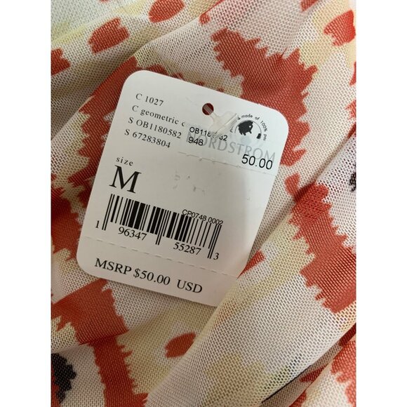 Nordstrom Geometric Print Ruched Skirt Medium - Picture 5 of 7